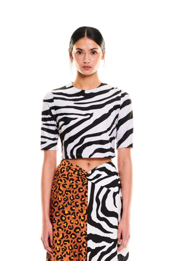 Φούστα jersey Leopard-zebra