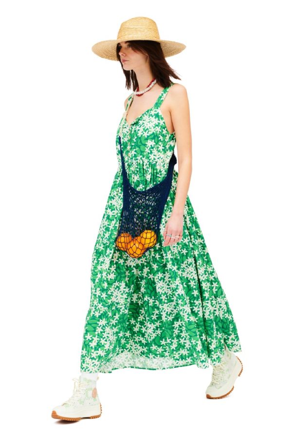 Φόρεμα με τιράντα jasmine print